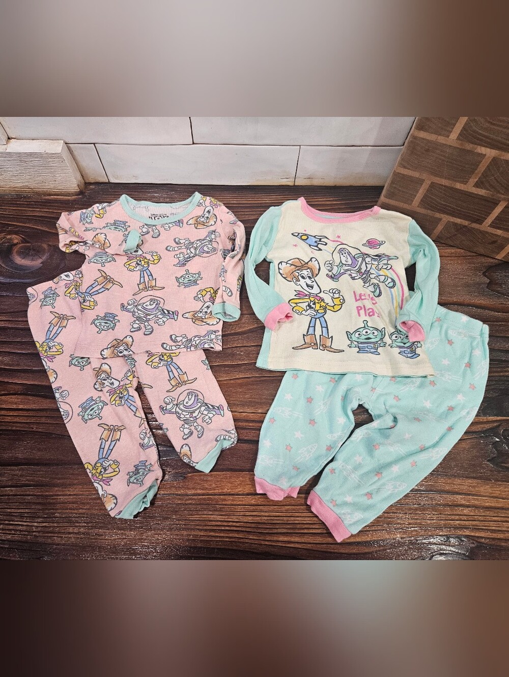Disney Baby 18 Month Toy Story Woody Pink Character Pajamas PJs